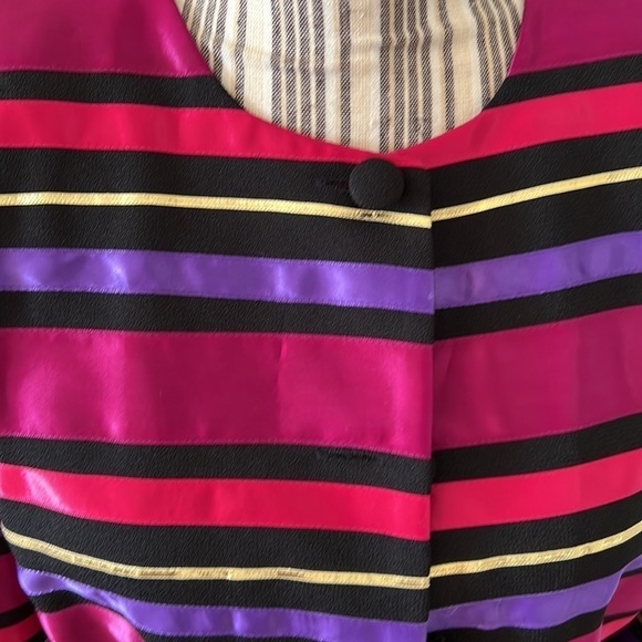 Maggy London by Kenneth Nolan Striped Jacket Size 6 - Picture 2 of 5